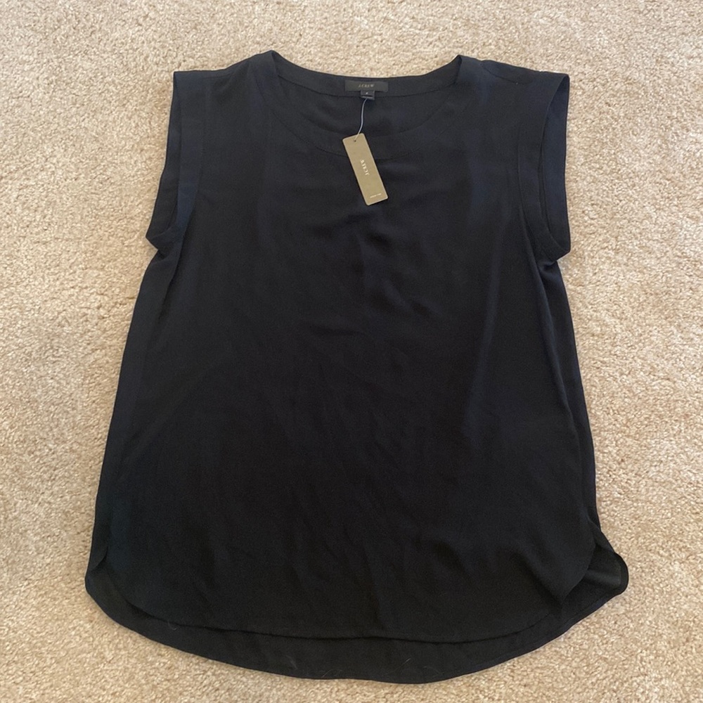 JCrew Sleeveless drapey top - Picture 1 of 4